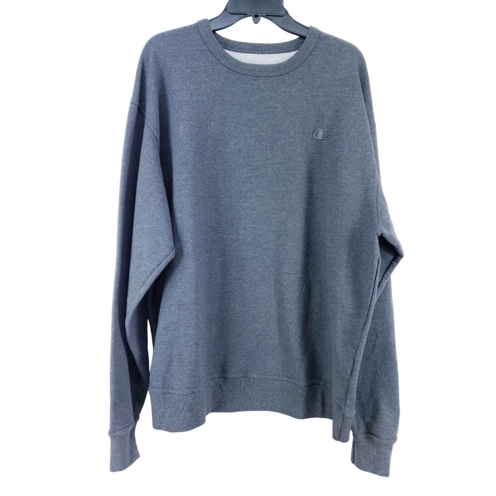 Champion Crew Sweatshirt Men's Size XL Gray